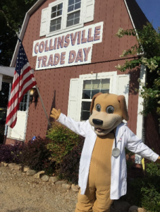 MainStreet mascot Collinsville event